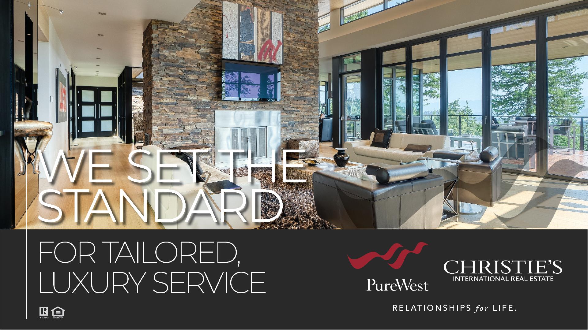 CHRISTIE&apos;S INTERNATIONAL REAL ESTATE AWARDS PUREWEST AGENTS ELITE LUXURY DESIGNATION