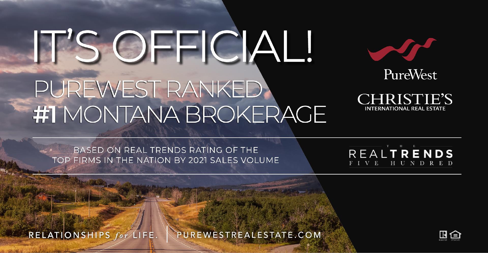 PUREWEST CHRISTIE’S RECOGNIZED AS TOP BROKERAGE IN MONTANA