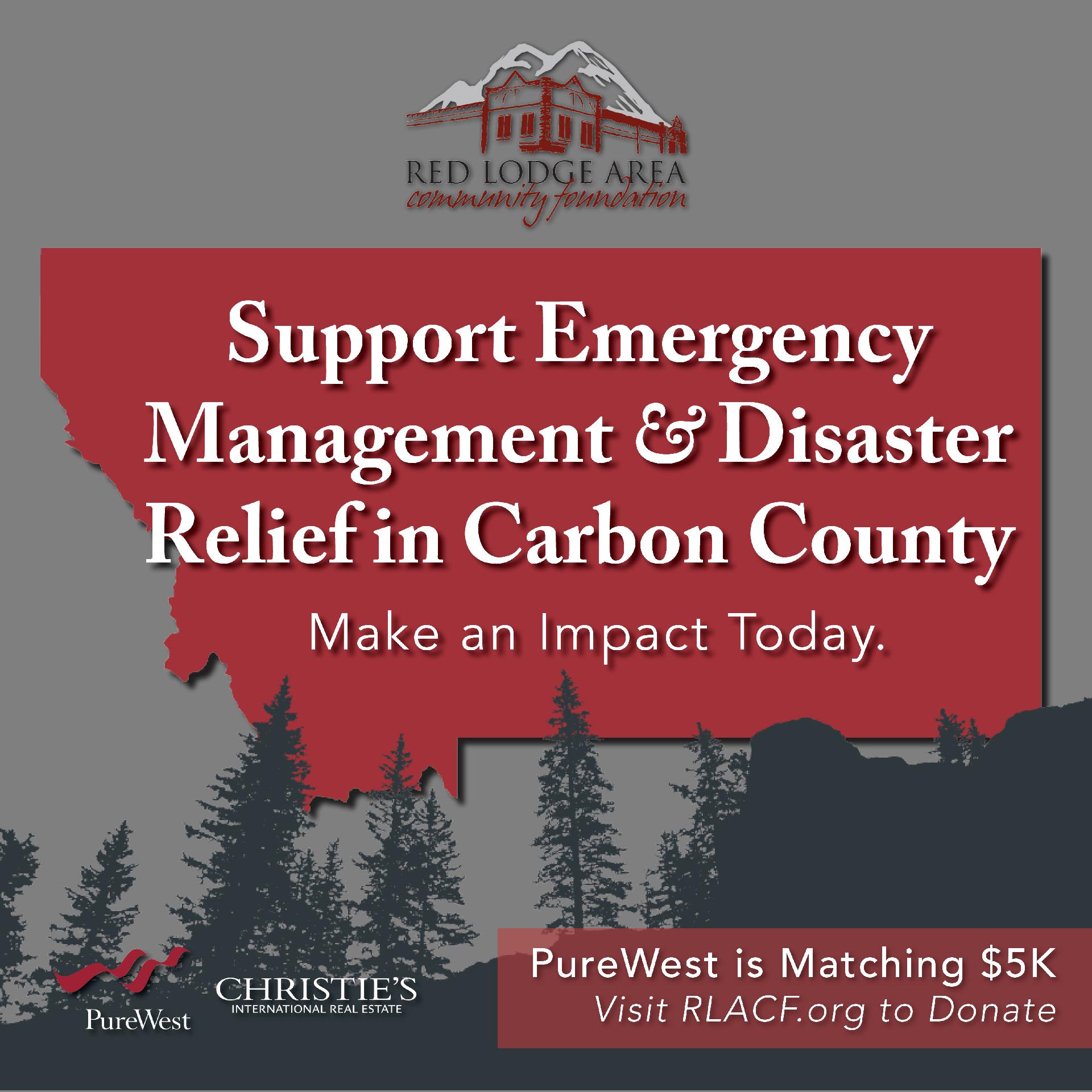 PUREWEST CHRISTIE’S SUPPORTS RED LODGE RECOVERY EFFORTS