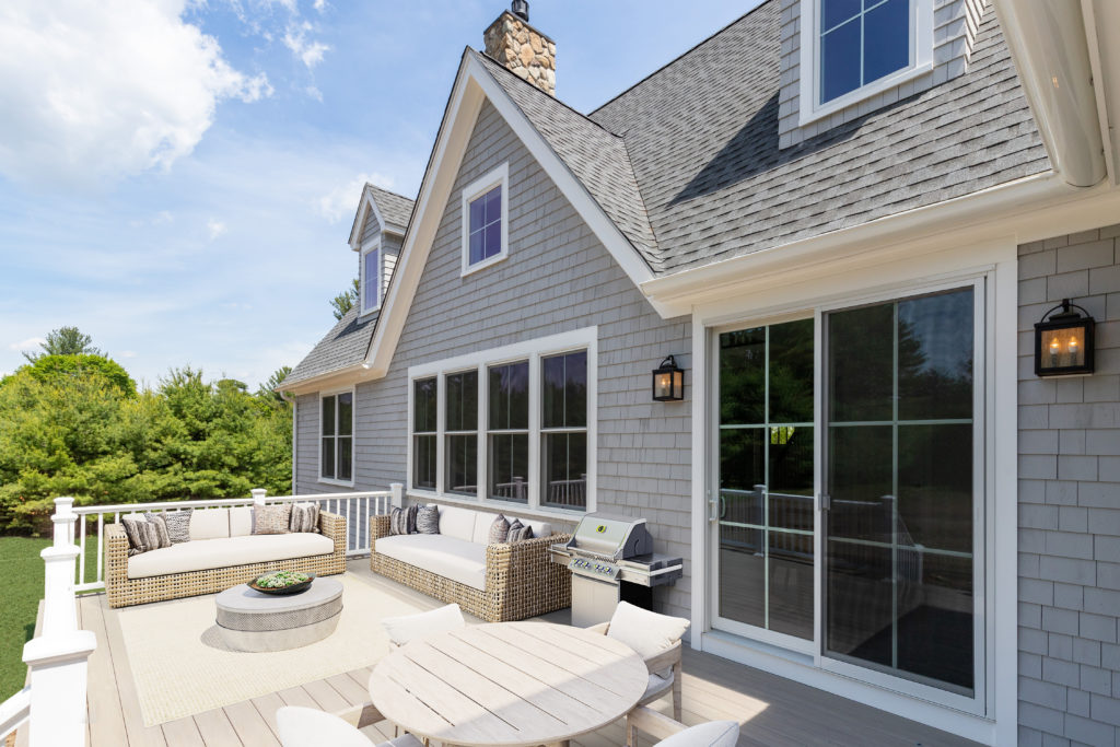 55+ communities - Wolcott Woods, back deck