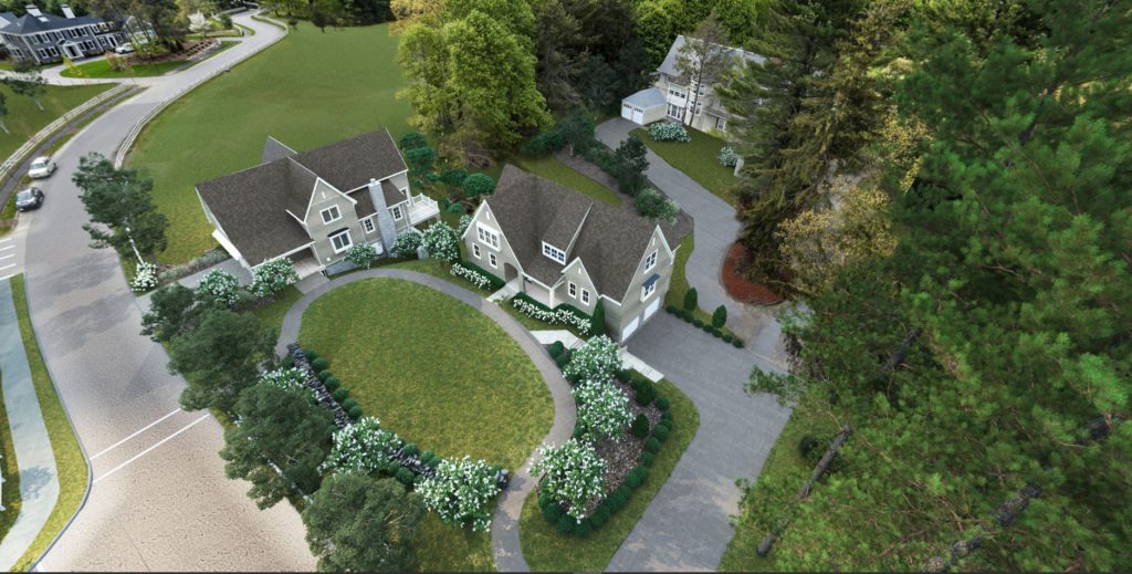 55+ communities - Wolcott Woods, aerial