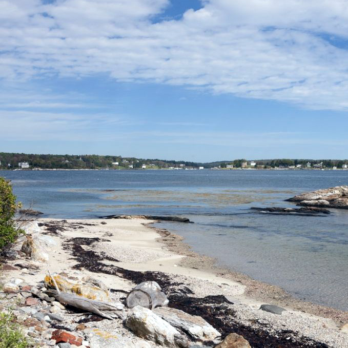 Varied shorefront includes ledges, tital pools, beaches