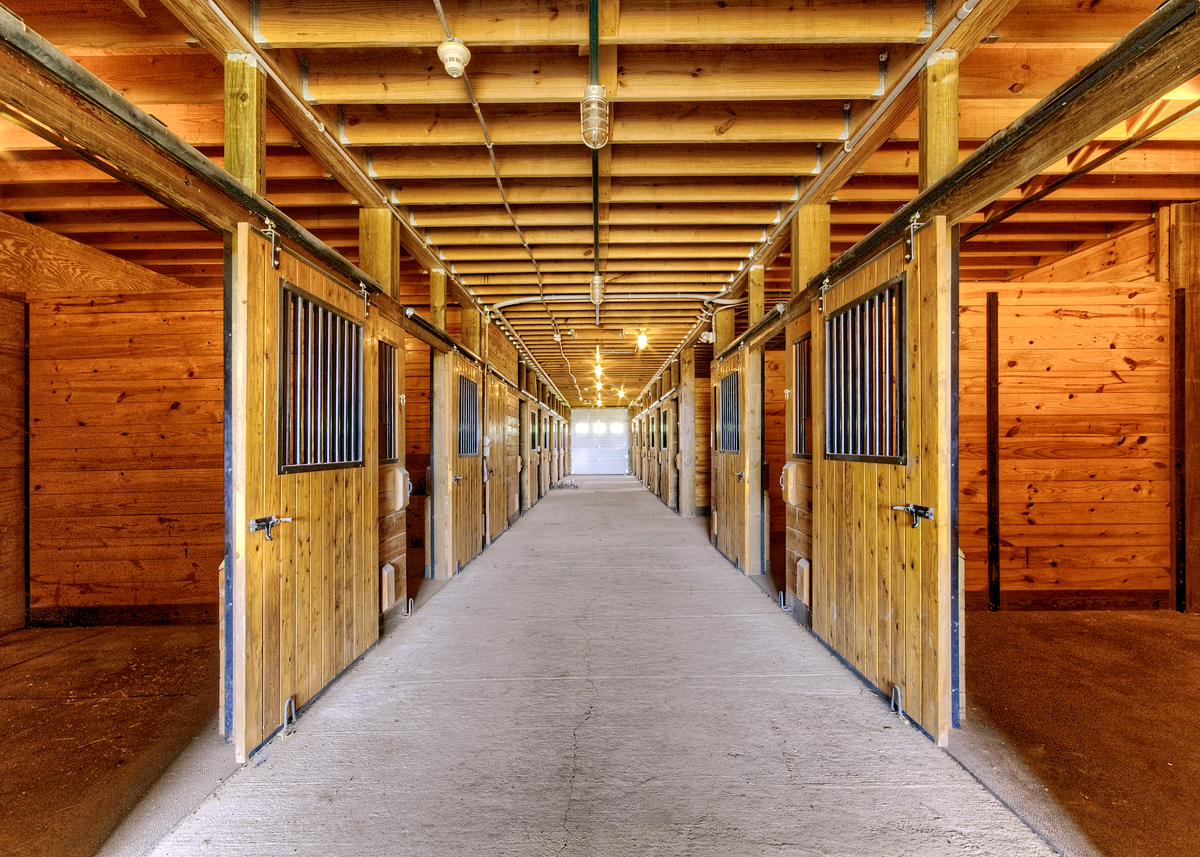 Watershed Farm's 20 stall barn
