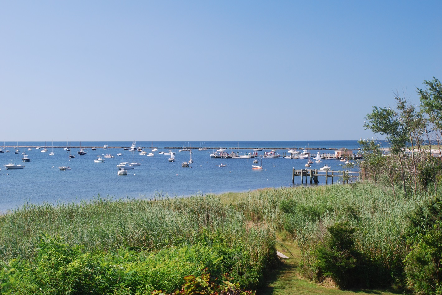 Path to private beach at 11 Maywood Avenue, Hyannis Port