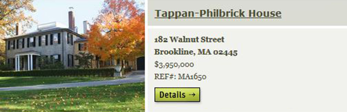 Tappan-Philbrick House, Brookline, MA