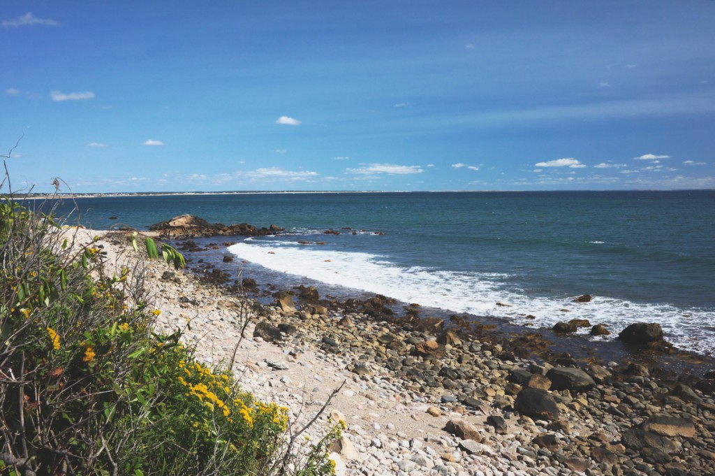 Little Compton, RI. View of the coastline from beach RI0067_3