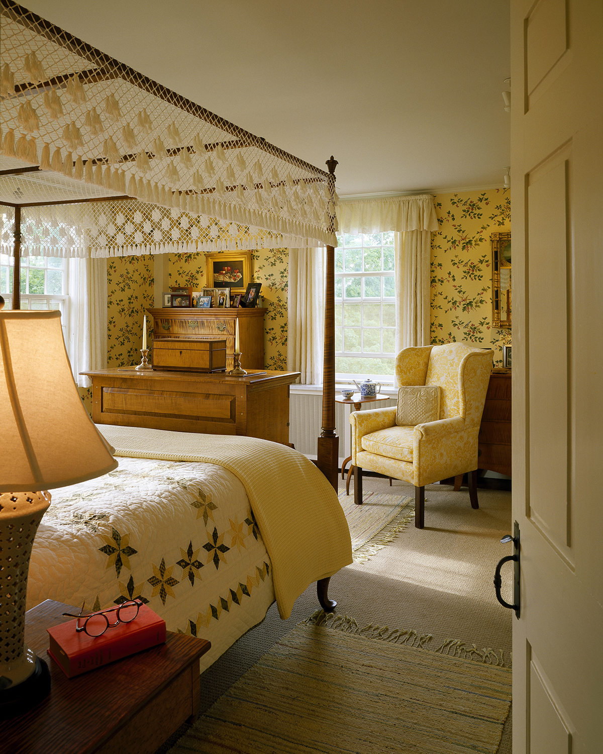 Bedroom, Berwick Hill Estate, Rockport ME Dyke Messler Residence