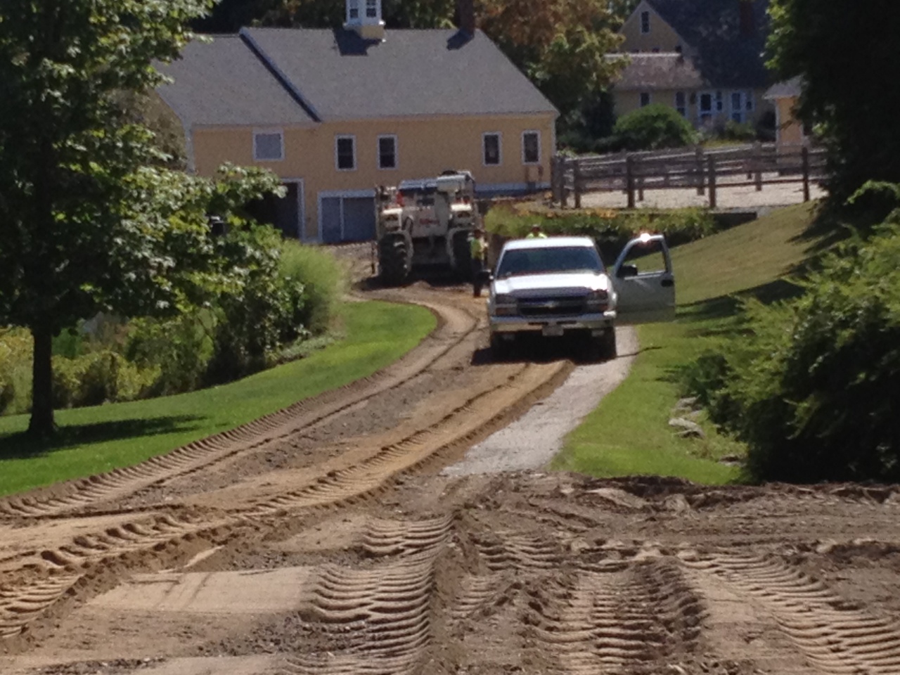 driveway torn up