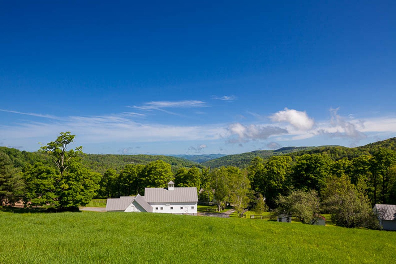 Serenity Farm, Woodstock, VT - view over barn serenityfarm2