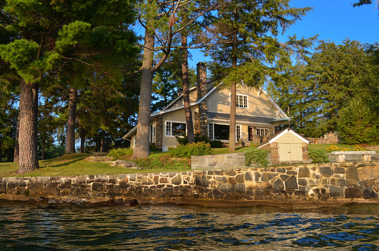 Seawall surrounds property - Crosswinds, Kattskill Bay, NY NY0316-3