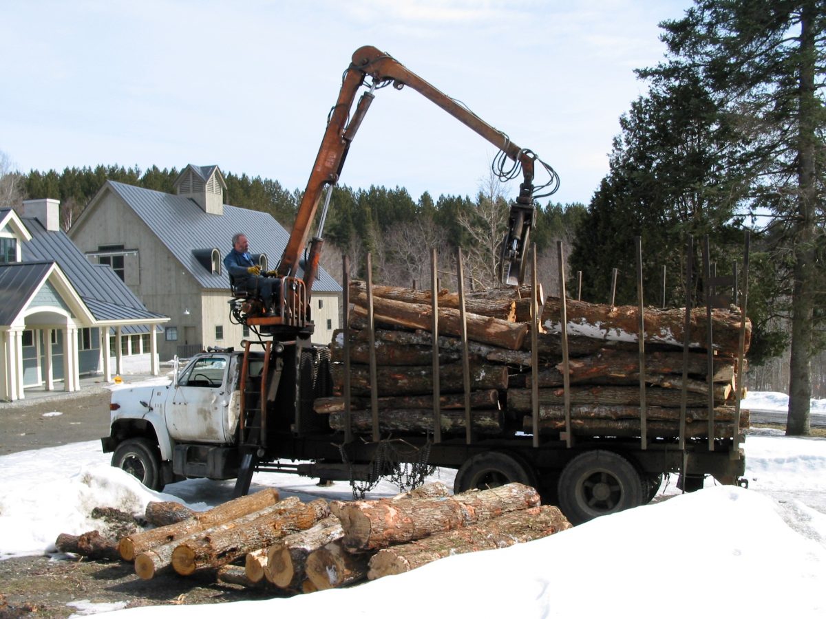 Logging Truck Log Truck brings logs from