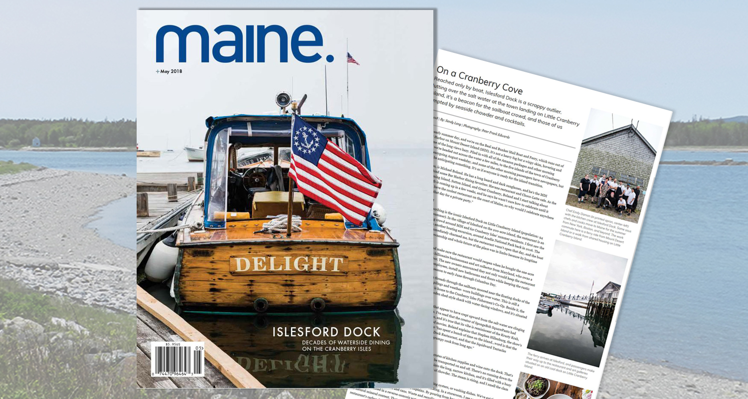 Islesford Dock in the Maine Magazine