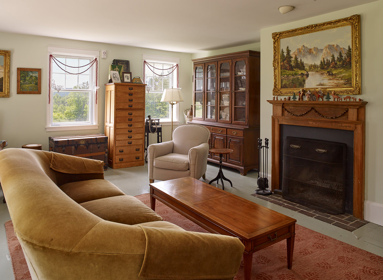 One of 3 fireplaces Hammond Hill Farm, ME1393_9