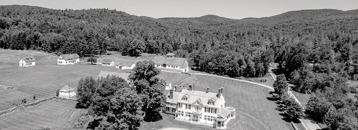 aerial, Brook Farm vineyards brook farm. vermont vineyards