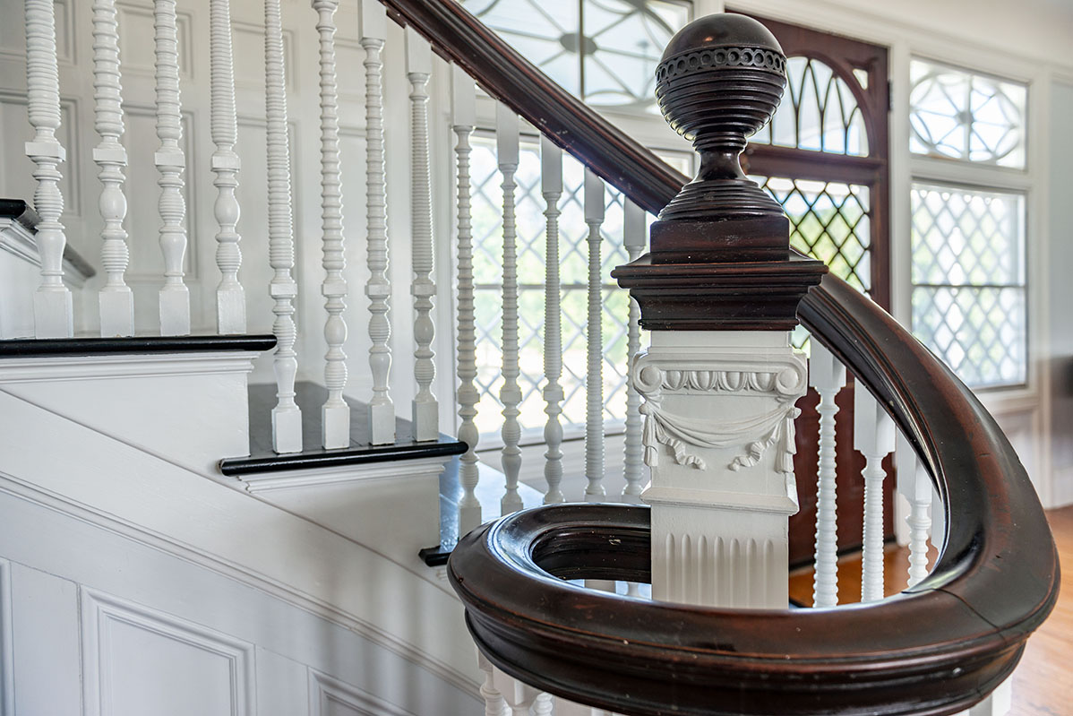 U-shaped staircase Brook Farm Vineyards is for sale by LandVest.com
