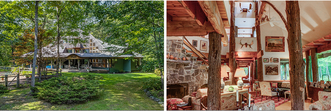 Bring the outside in with this Treehouse fully constructed with trees! New England Architecture MA2077