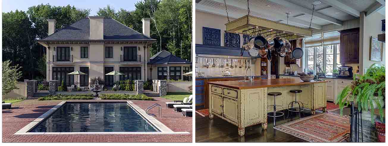 6,700 sq.ft. European influenced country home in Stockbridge New England Architecture MA2100