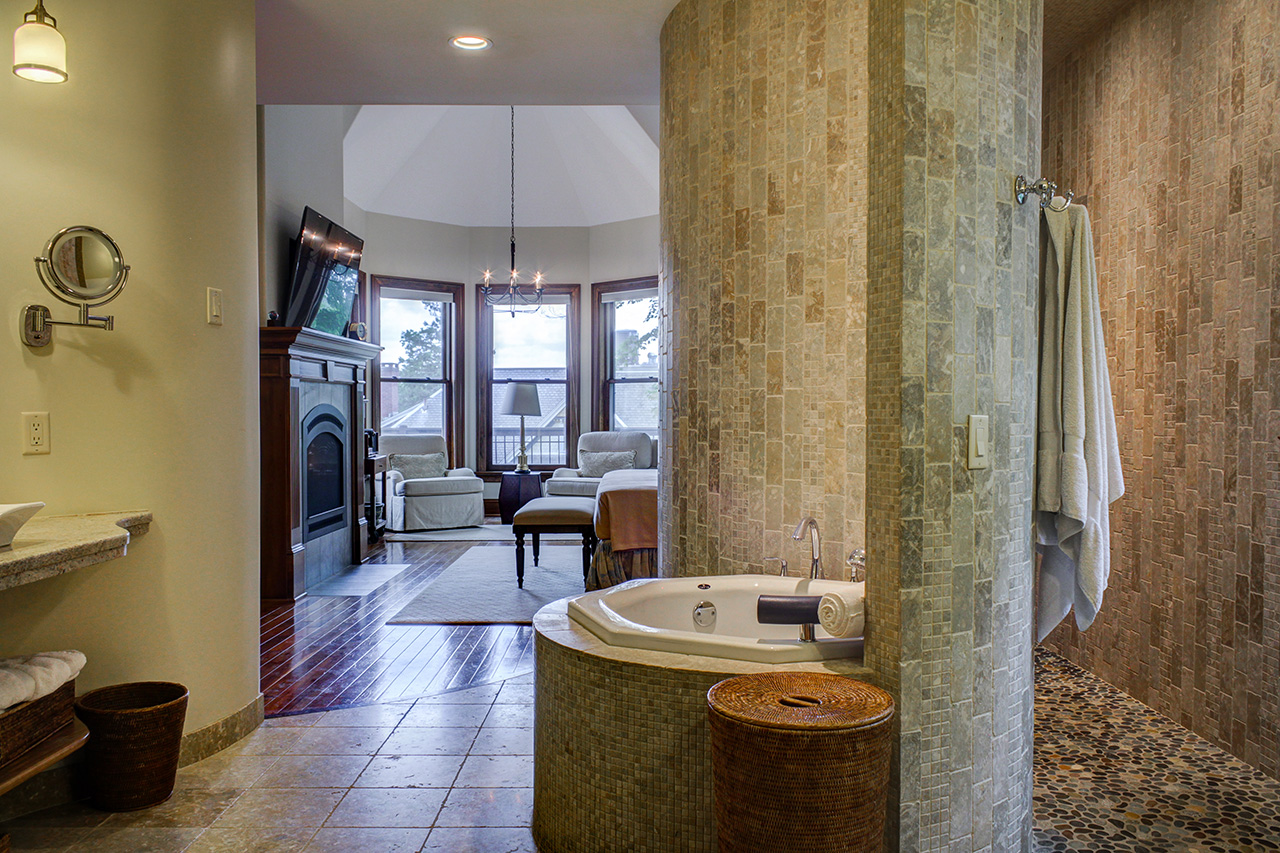 Master bath with Japanese soaking tub northampton MA2346_11_CC