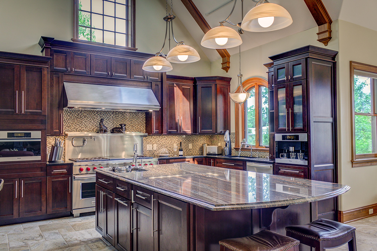 Kitchen with top-of-the-line appliances: Thermadore, Wolfe, Miele, and Bosch northampton MA2346_6_CC