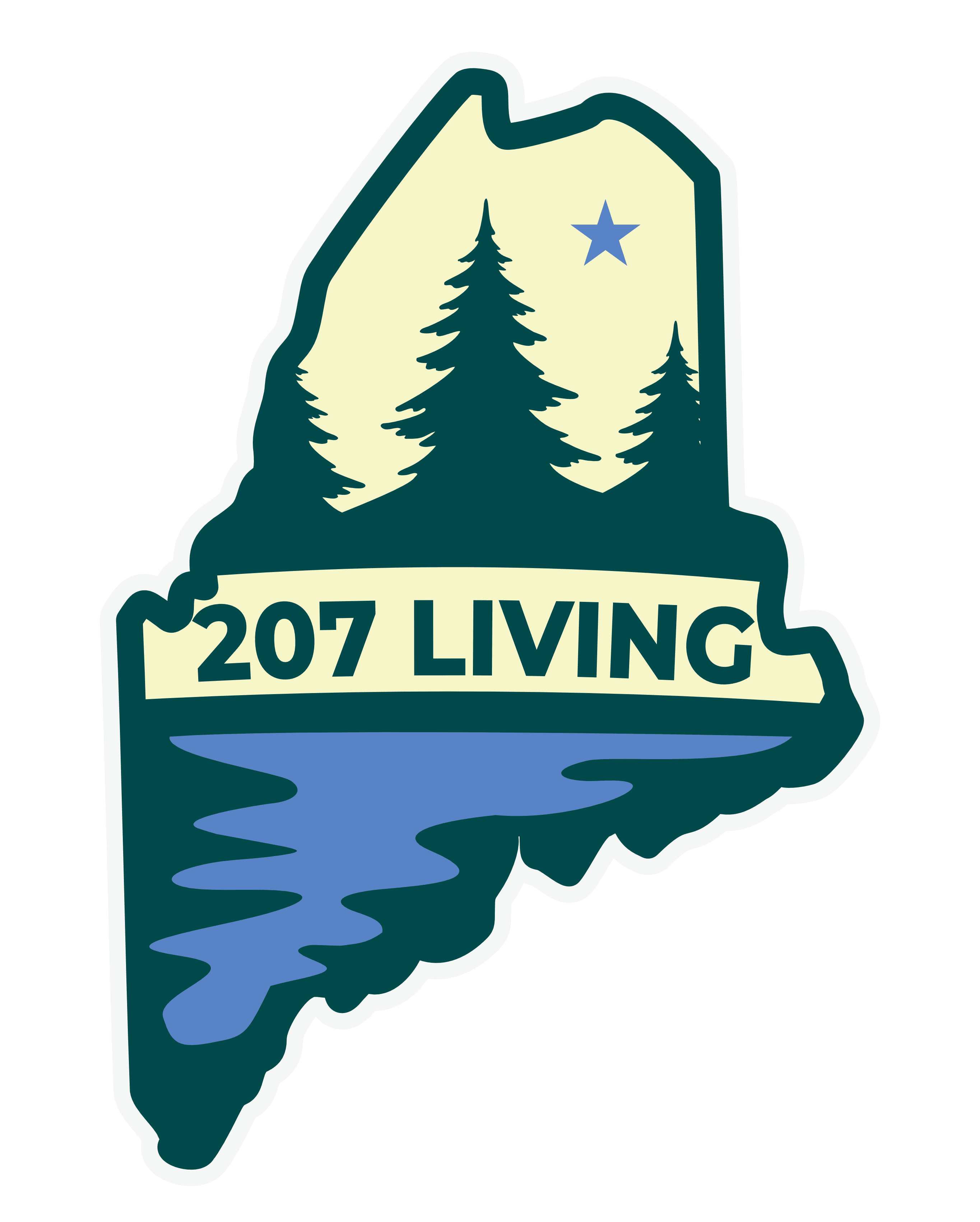 207 Living Maine Real Estate Logo