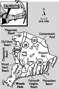 Map of Falmouth Cape Cod