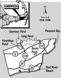 Map of Harwich Cape Cod