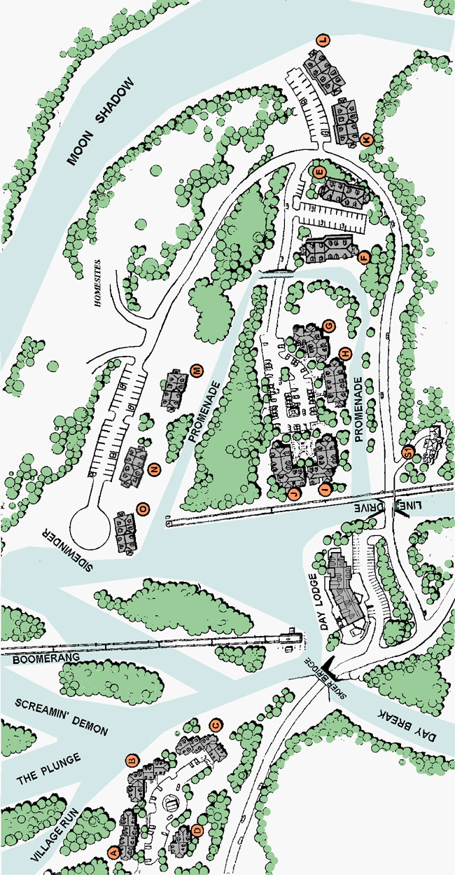 Solitude Village Map Okemo Condos - SVplat 