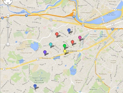 brookline school map
