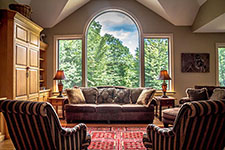 Great Room Great View of contemporary Adirondack home in Bartlett, NH