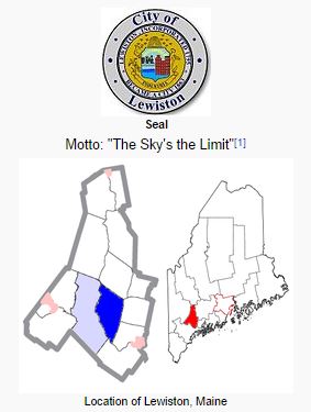 Lewiston Maine Map