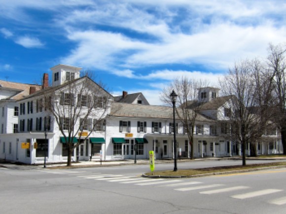 A street view of a commercial property in Southern Vermont