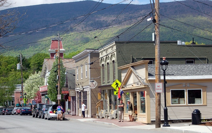 downtown Manchester VT