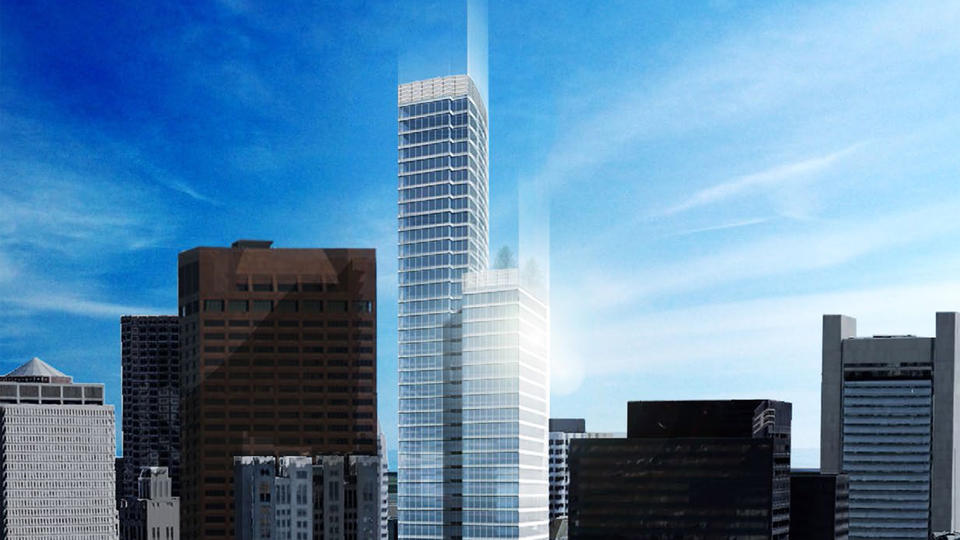 Developers have their eyes on the sky with proposals such as the Trans National Tower.