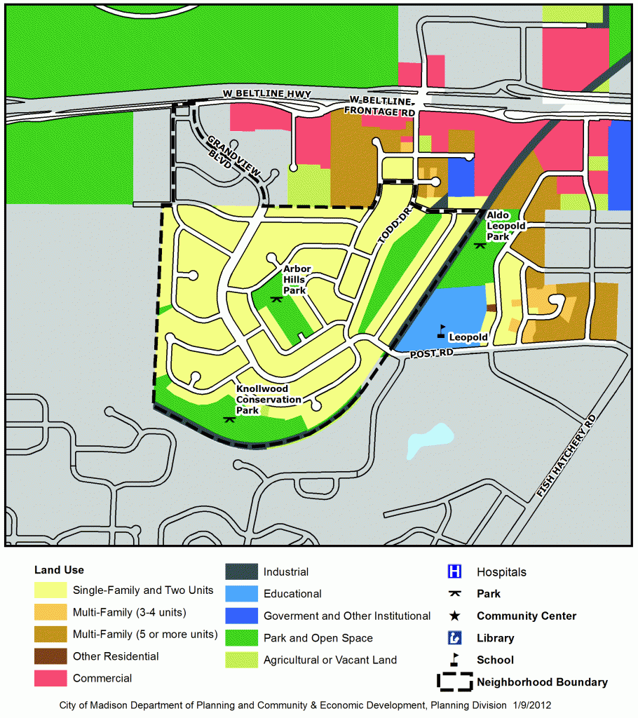 Arbor Hills Map Arbor Hills, Madison, WI