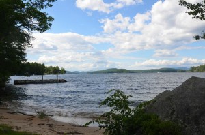 Lake Winnipesaukee Parcel with natural sandy beach waterfront.