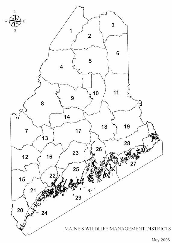 Map of Maine WMD