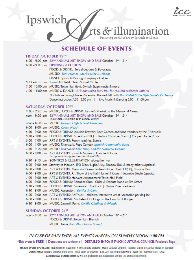 Ipswich Illumination Ipswich MA schedule