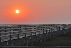 Sunset at Grays Beach in Yarmouth MA