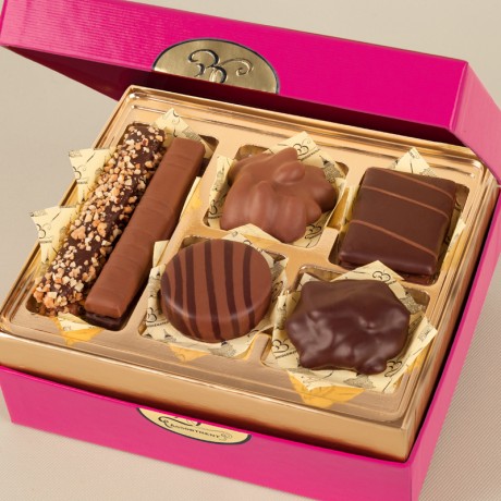 Pretty Pink Box with Chocolates