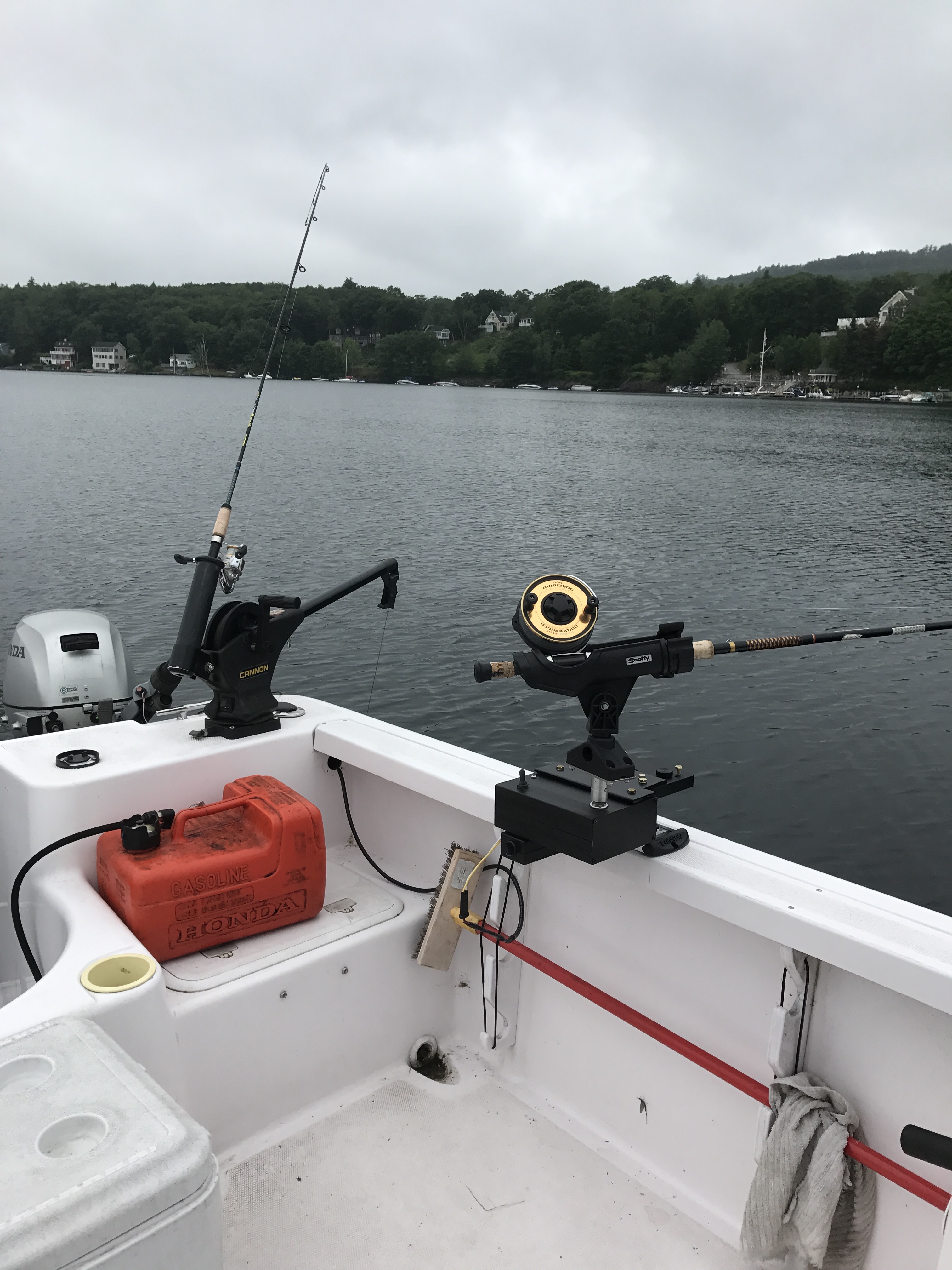 NH Lakefront real estate - salmon fishing on lake winnipesaukee