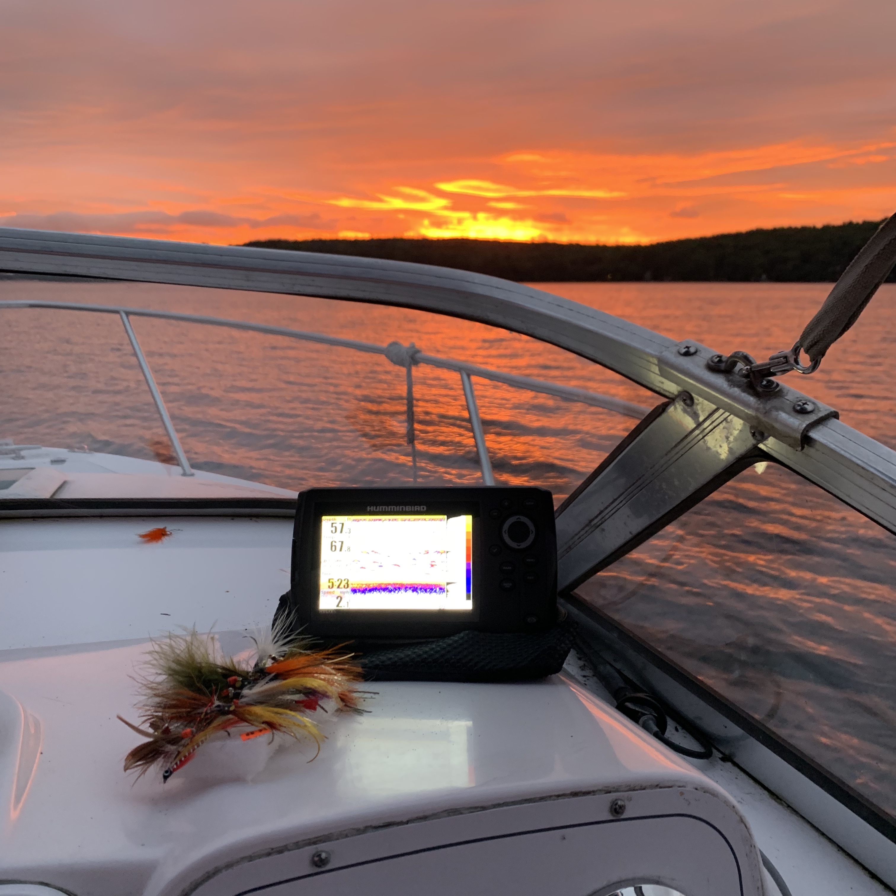 Fishing on Lake Winnipesaukee