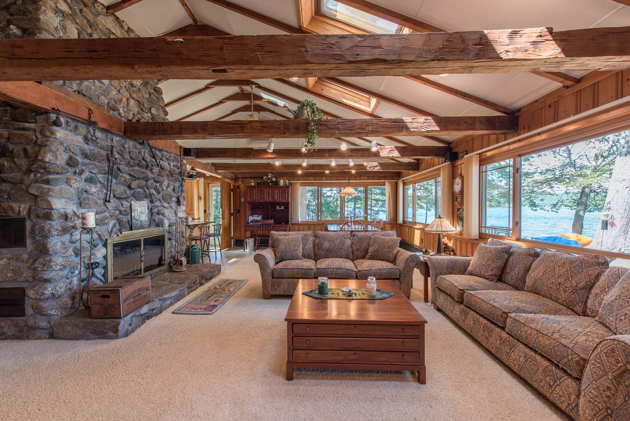 NH waterfront homes for sale - interior of a lakefront home 