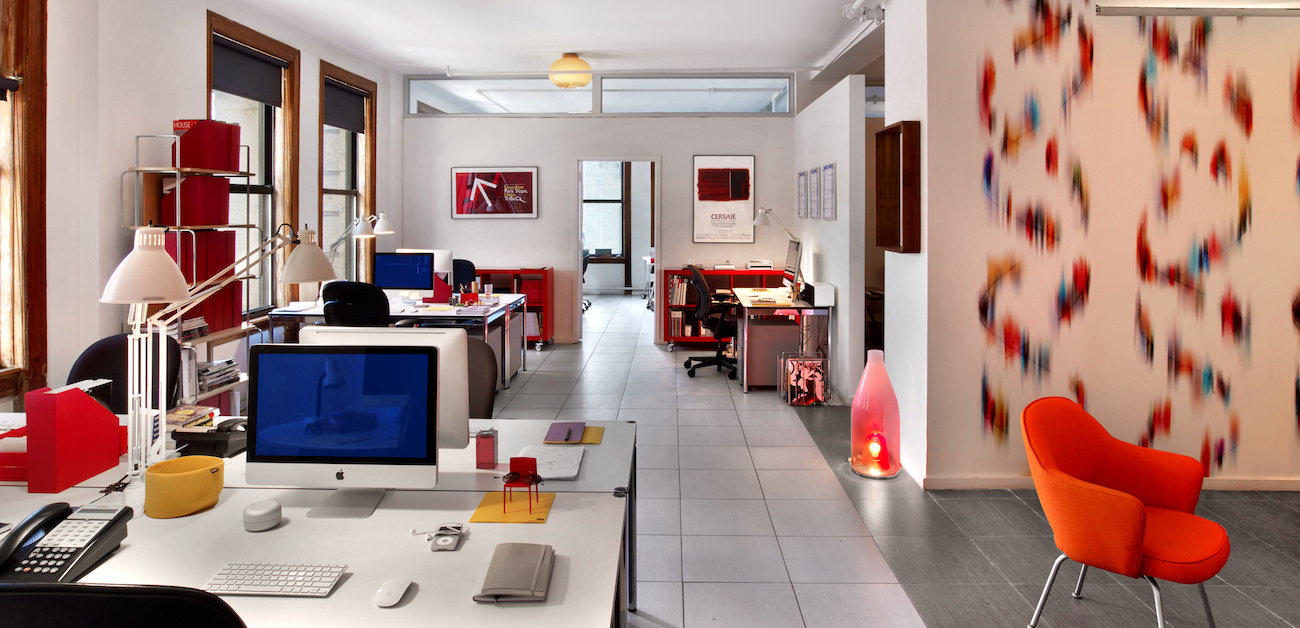 balanced composition of white and color brings visual harmony