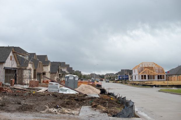 Housing development under construction