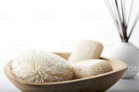 Hand Soaps and dish for spa therapy