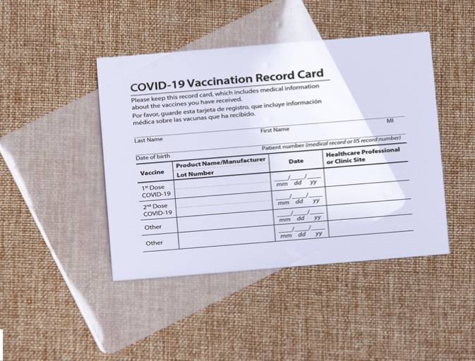 COVID-19 Vaccine Card Suggestions