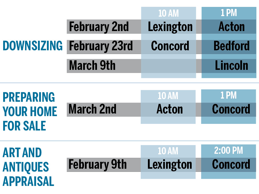 schedule for spring expert advice seminars