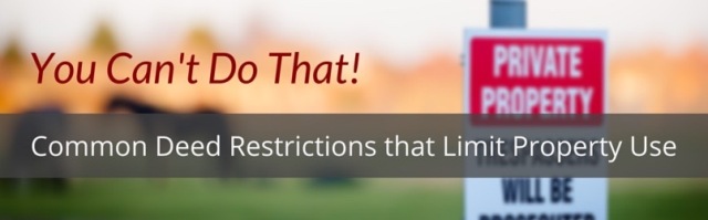 Deed Restrictions