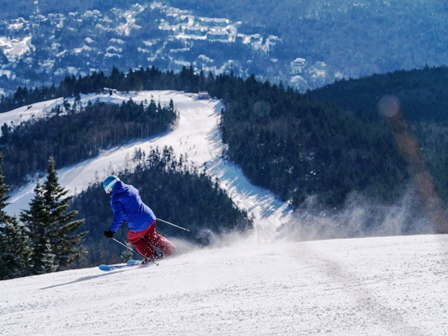 Skiing in the White Mountains of NH