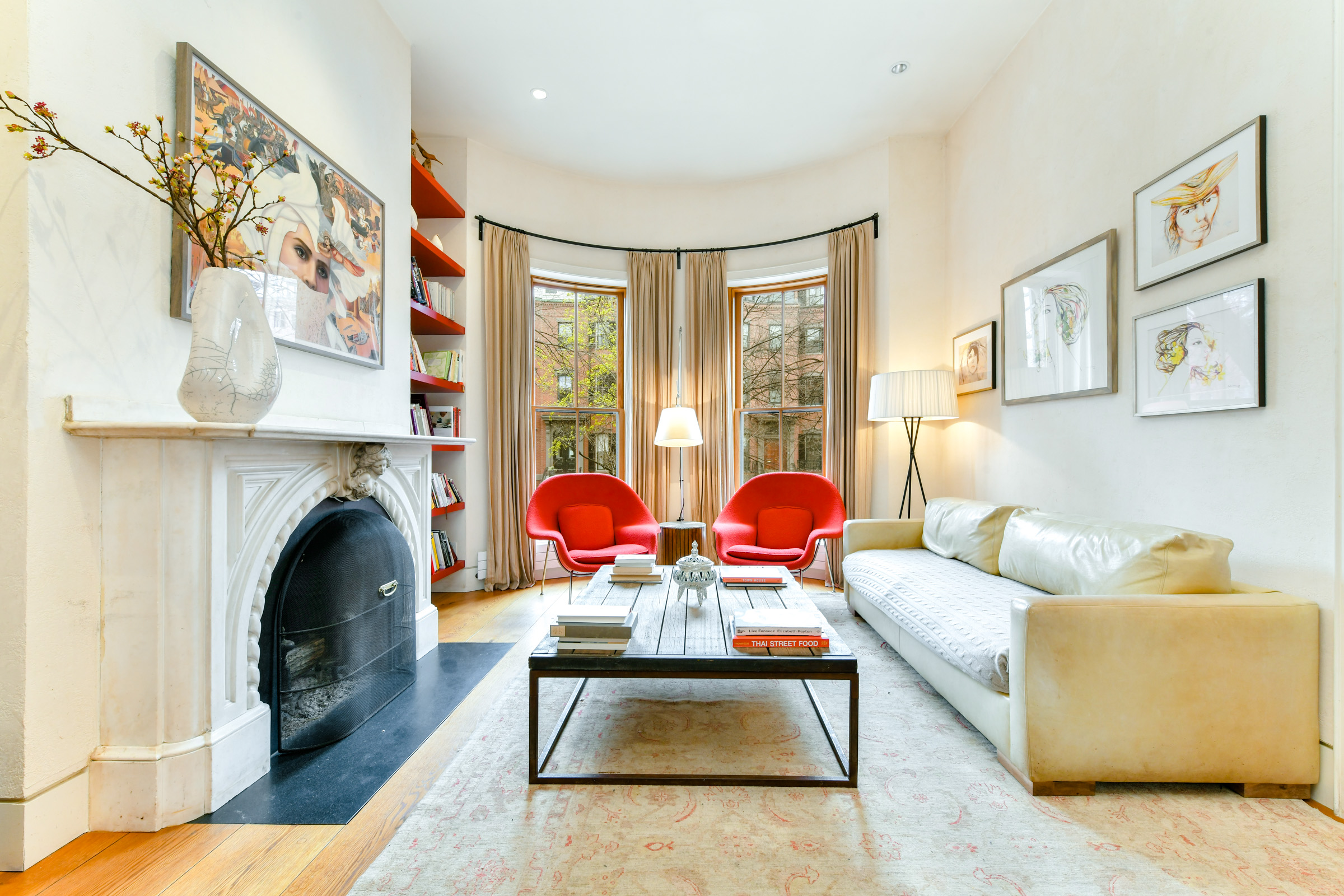 Seating Area with Fireplace
